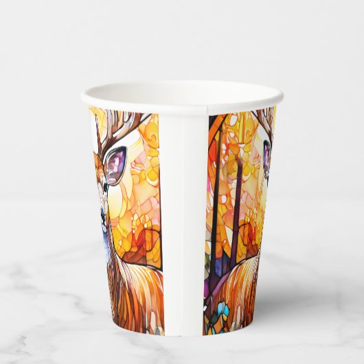 Gobelets En Papier Cerf en verre tendu (Droite)