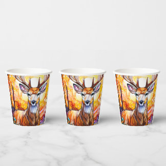 Gobelets En Papier Cerf en verre tendu