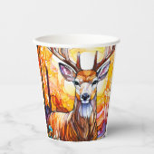Gobelets En Papier Cerf en verre tendu (Recto)