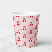 Gobelets en papier cerise (Verso)