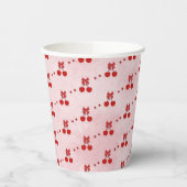 Gobelets en papier cerise (Gauche)