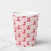 Gobelets en papier cerise (Droite)