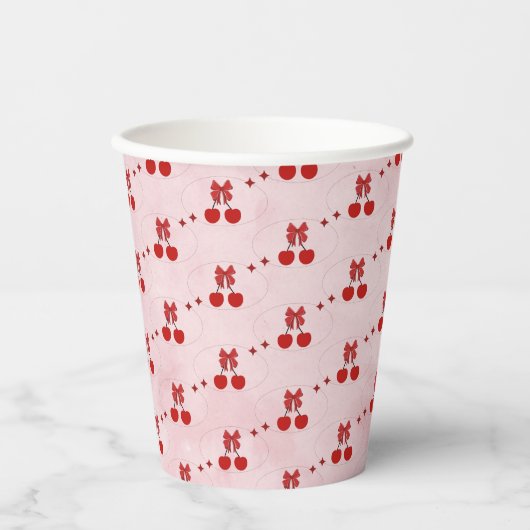 Gobelets en papier cerise (Recto)