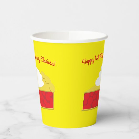 Gobelets En Papier Cerry Cutie Pie Anniversaire (Gauche)