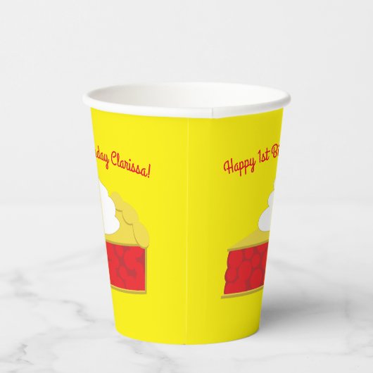 Gobelets En Papier Cerry Cutie Pie Anniversaire (Droite)