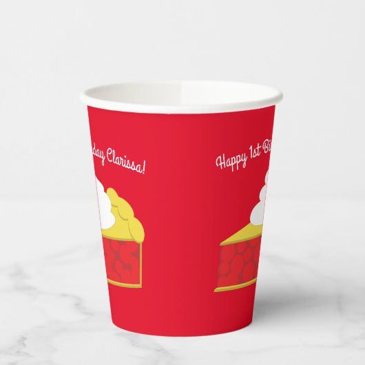 Gobelets En Papier Cerry Cutie Pie Anniversaire (Gauche)