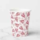 Gobelets En Papier C'est Amore Pizza Dessinée à la Main Fête de Maria (Verso)