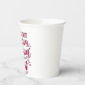 Gobelets En Papier C'est Chocolat chaud saison Noël Cacoa (Gauche)