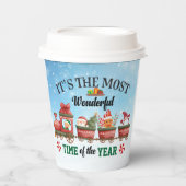 Gobelets En Papier C'est le moment le plus merveilleux de l'année (Recto)