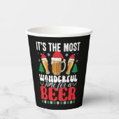 Gobelets En Papier C'est le moment le plus merveilleux pour une bière (Recto)