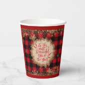 Gobelets En Papier C'est le plus beau moment de l'année Noël (Verso)