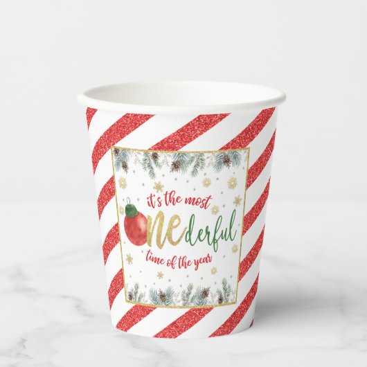 Gobelets En Papier C'est le temps le plus unique de l'année (Recto)