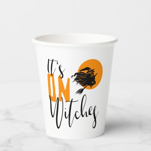 Gobelets En Papier C'est On Witches ID442 (Recto)