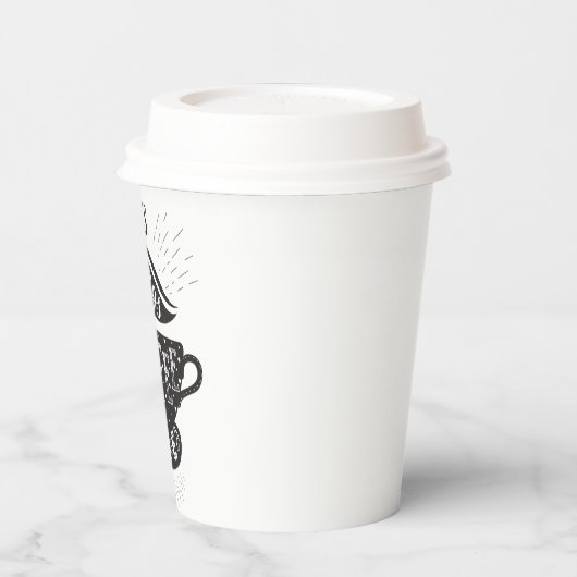 Gobelets En Papier C'est toujours le café (Gauche)