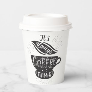 Gobelets En Papier C'est toujours le café