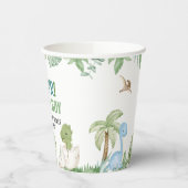 Gobelets En Papier C'est un Baby shower de dinosaures (Gauche)