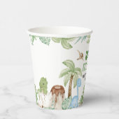 Gobelets En Papier C'est un Baby shower de dinosaures (Droite)