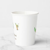 Gobelets En Papier C'est un garçon aquarelle Safari Animaux Baby show (Gauche)