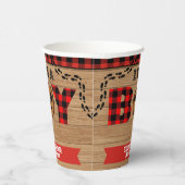 Gobelets En Papier C'est un garçon Baby shower rustique en bois (Droite)