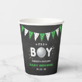 Gobelets En Papier C'est un garçon ! Golf Thème Co-ed Baby shower (Verso)