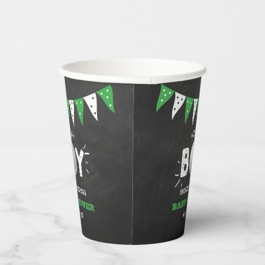 Gobelets En Papier C'est un garçon ! Golf Thème Co-ed Baby shower (Droite)