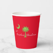 Gobelets En Papier C'est un Noël en Caroline du Sud (Recto)