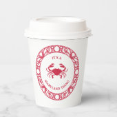 GOBELETS EN PAPIER C'EST UNE CHOSE DE MARYLAND (CRABS) (Recto)