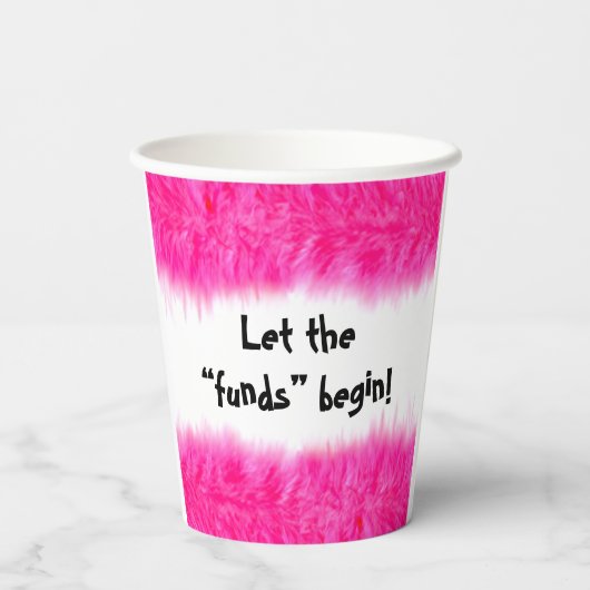 Gobelets En Papier C'est une fille ! - Que les "fonds" commencent ! C (Verso)