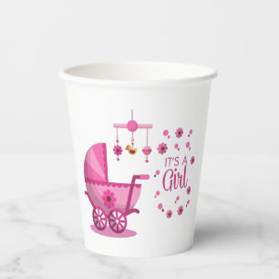 Gobelets En Papier C'est une fille tasses de papier