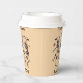 Gobelets En Papier Cette saison pour être Éffrayant - Skeletons dansa (Droite)