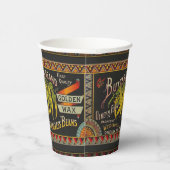 Gobelets En Papier Chaîne Étiquette de haricot Vegetable Pays (Droite)