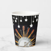 GOBELETS EN PAPIER CHAÎNES DE GUITARE AU SOLEIL (Recto)