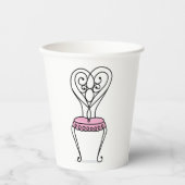 Gobelets En Papier Chaise rose (Recto)