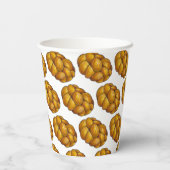 Gobelets En Papier Challah Braided Jewish Bakery Pain Loaf Hanoukka (Verso)