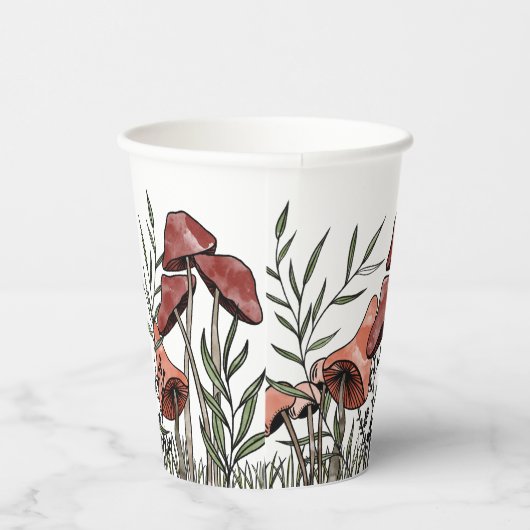 Gobelets En Papier Champ champignon (Droite)