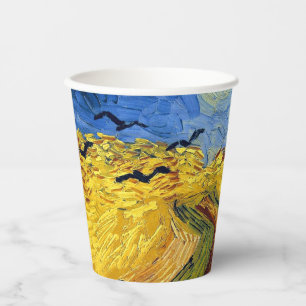 Gobelets En Papier Champ de blé de Van Gogh peinture impressionniste