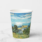 Gobelets En Papier Champ de blé vert Vincent van Gogh (Verso)