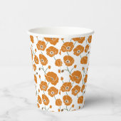 Gobelets En Papier Champ de pavots orange (Droite)