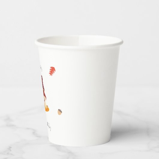 Gobelets En Papier Champignon forestier Premier anniversaire (Gauche)