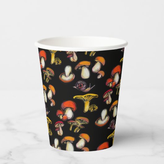 Gobelets En Papier Champignons (Recto)