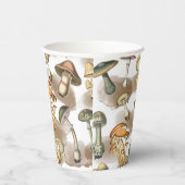 Gobelets En Papier Champignons de forêt vintage (Droite)