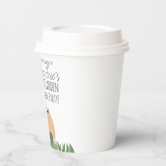 Gobelets En Papier Champignons du jardin de fées Ladybugs Papillons (Gauche)