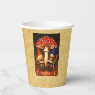 Gobelets En Papier Champignons et Gnomes d'Amanita