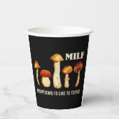Gobelets En Papier Champignons Milfs J'Aimerais Fourrer, Champignons  (Recto)