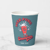 Gobelets En Papier Champion de la bière Pong amusant jeu de boisson (Recto)