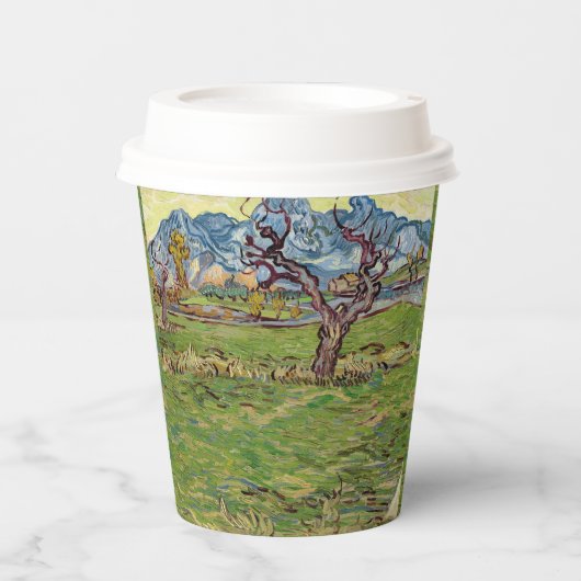 Gobelets En Papier Champs à proximité des Alpilles Vincent van Gogh (Recto)