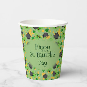 Gobelets En Papier Chance de cutesy pour la tasse de papier irlandais