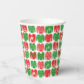 Gobelets En Papier Chandail de Noël moche Joyeux Vacances mignonnes (Verso)