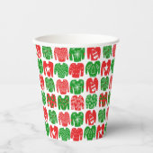 Gobelets En Papier Chandail de Noël moche Joyeux Vacances mignonnes (Recto)
