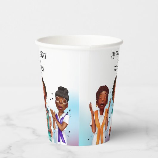 Gobelets En Papier Chanteur afro-américain (Droite)